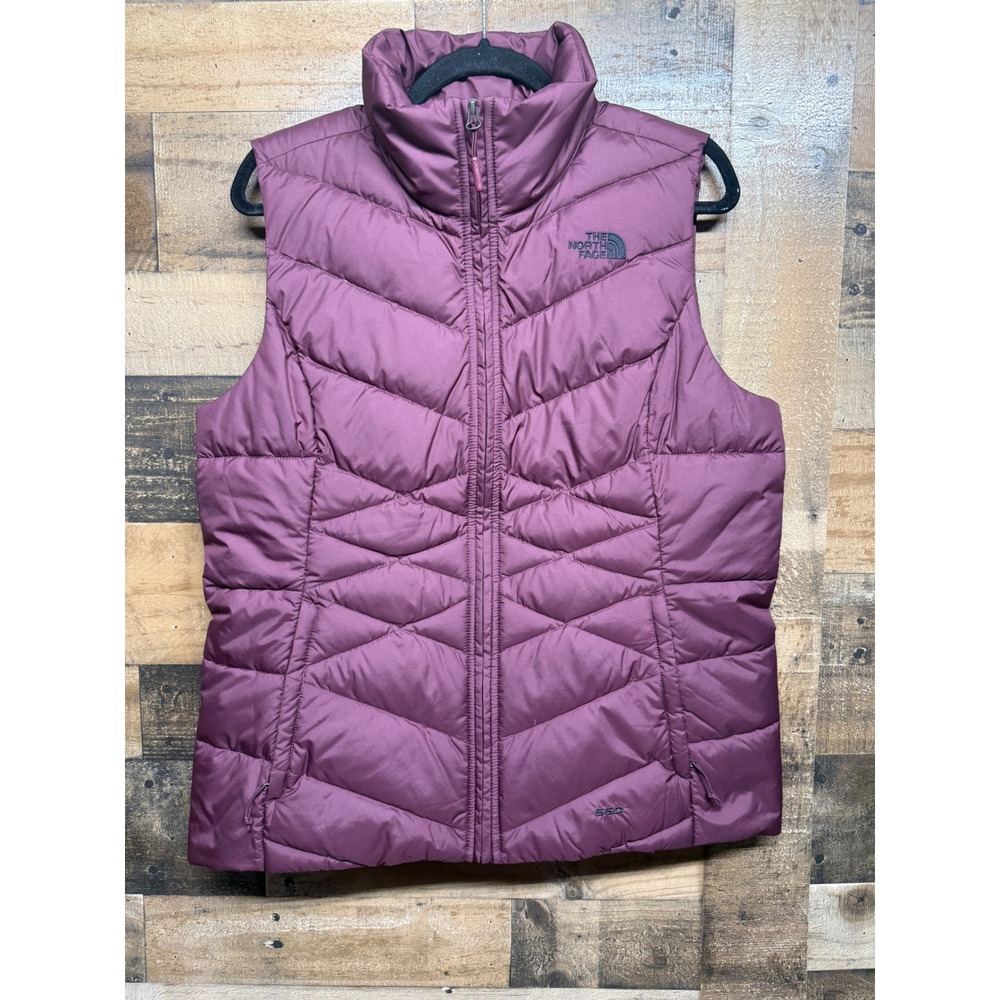 The North Face Womens Aconcagua II 550 Down Puffer Vest Purple Large L